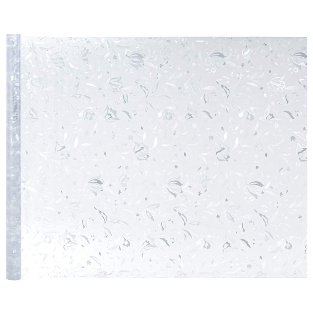 vinduesfolier 2 stk. blomstermønster matteret PVC