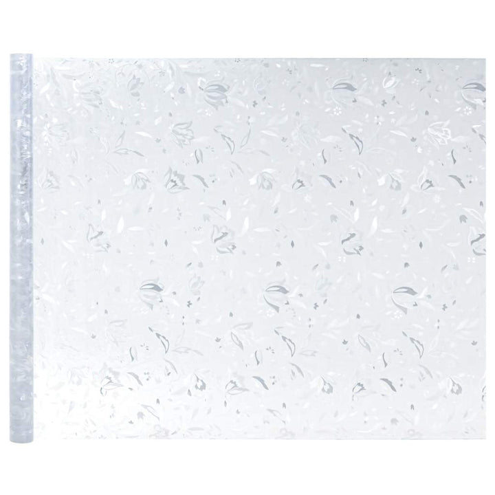 vinduesfolier 2 stk. blomstermønster matteret PVC
