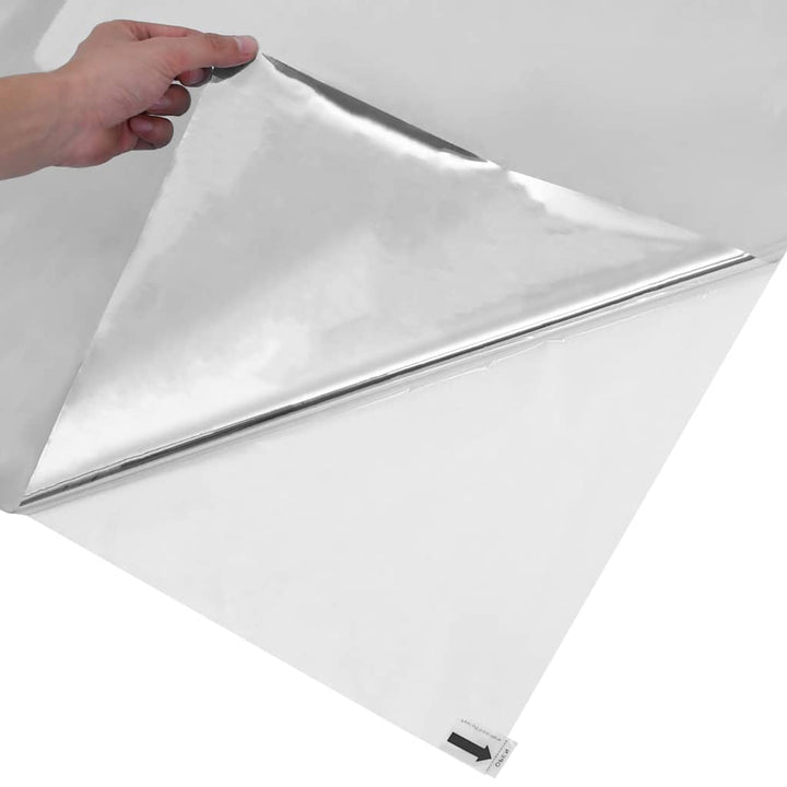 solfilm 5 stk. reflekterende effekt PVC sølvfarvet