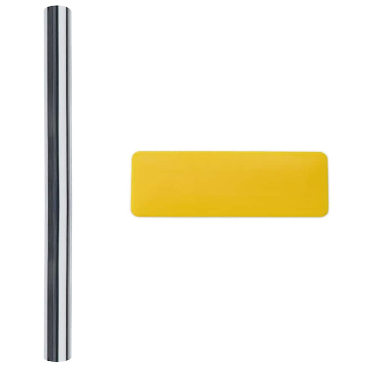 solfilm 5 stk. reflekterende effekt PVC sølvfarvet