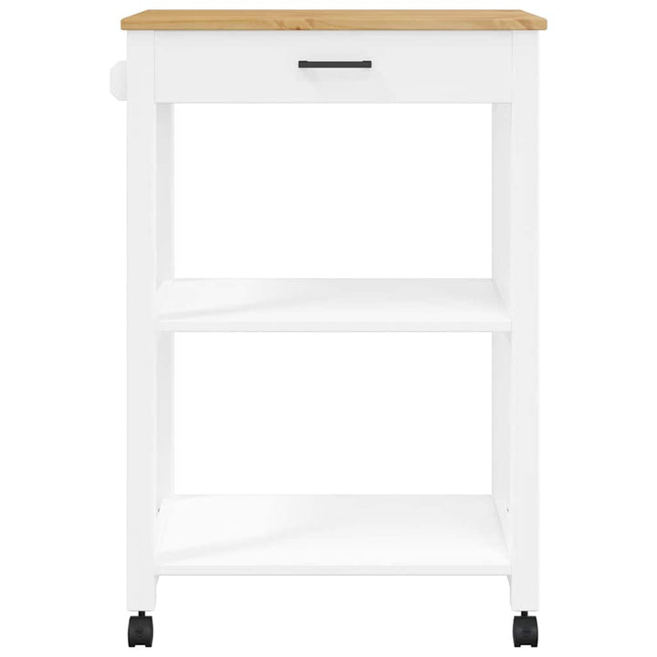 køkkenvogn MONZA 60x40x88,5 cm massivt fyrretræ