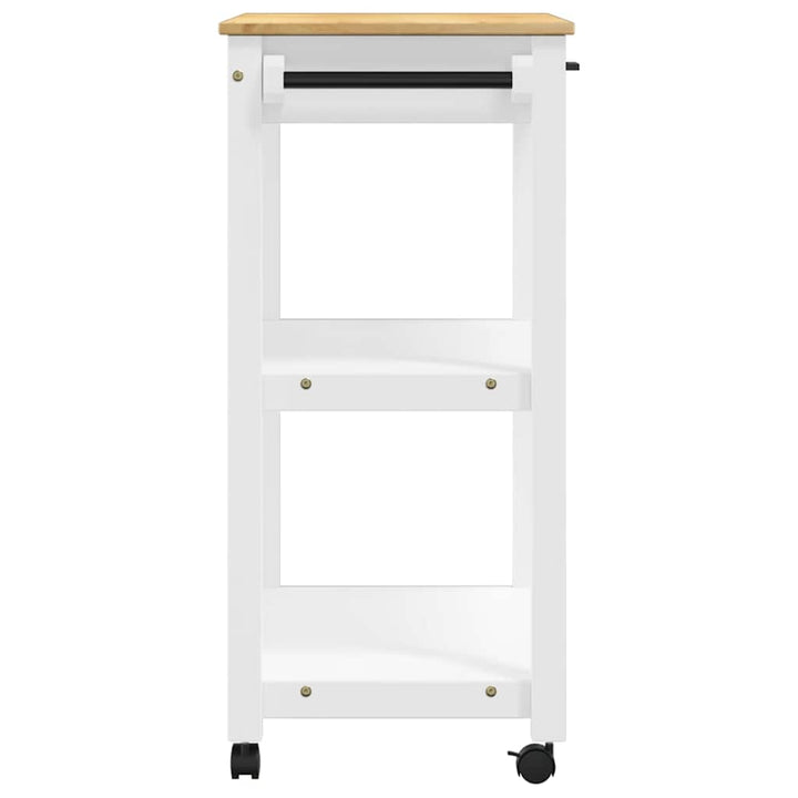 køkkenvogn MONZA 84x40x88,5 cm massivt fyrretræ