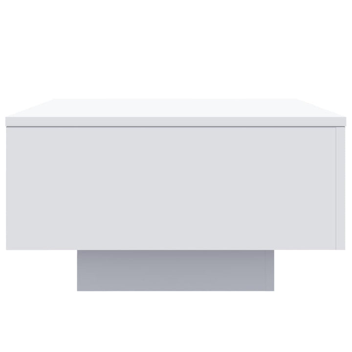sofabord 55x55x31 cm konstrueret træ hvid