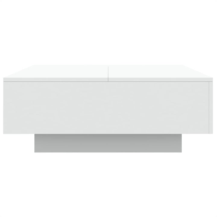 sofabord 80x80x31 cm konstrueret træ hvid