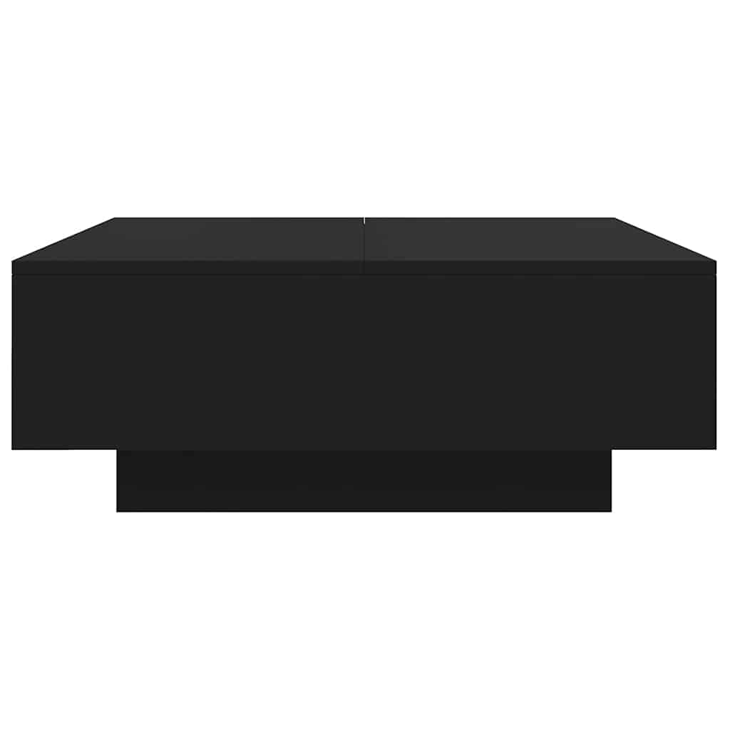 sofabord 80x80x31 cm konstrueret træ sort