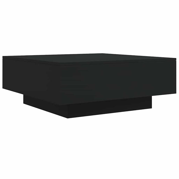 sofabord 80x80x31 cm konstrueret træ sort