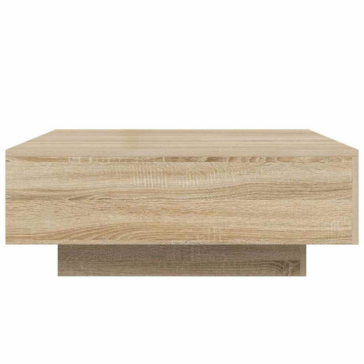 sofabord 80x80x31 cm konstrueret træ sonoma-eg