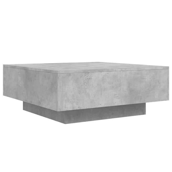 sofabord 80x80x31 cm konstrueret træ betongrå