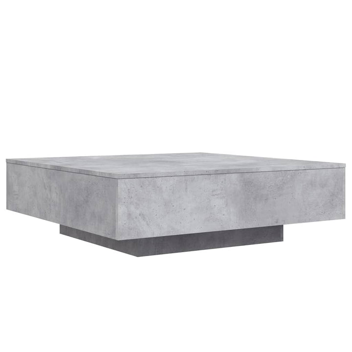 sofabord 100x100x31 cm konstrueret træ betongrå