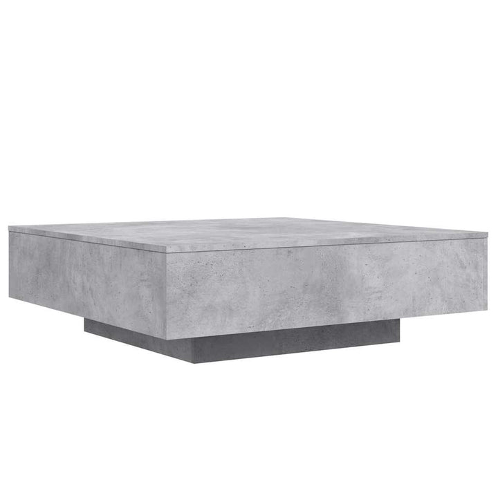 sofabord 100x100x31 cm konstrueret træ betongrå