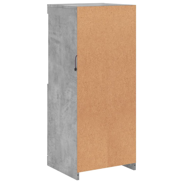 skænk med LED-lys 41x37x100 cm betongrå