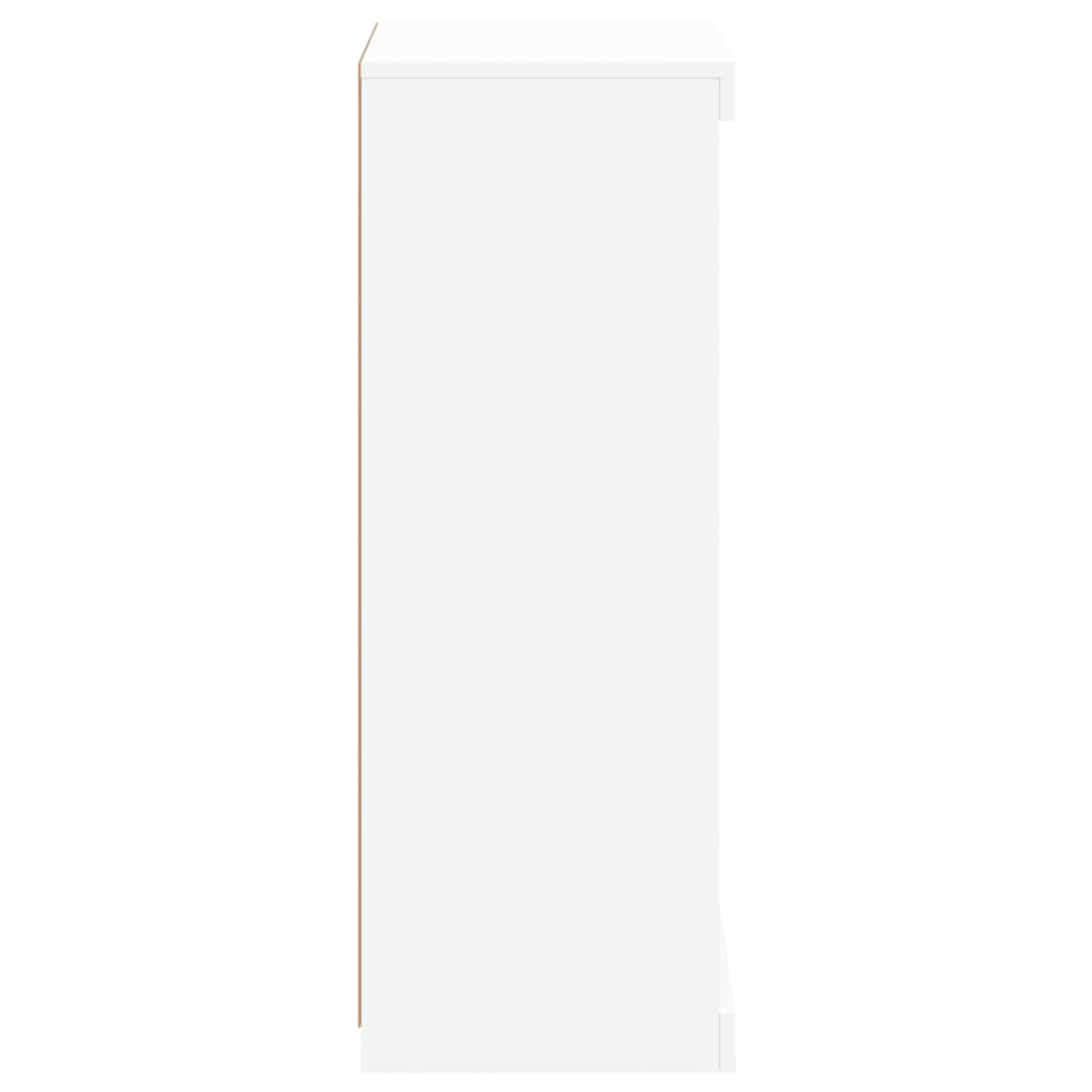 skænk med LED-lys 41x37x100 cm hvid