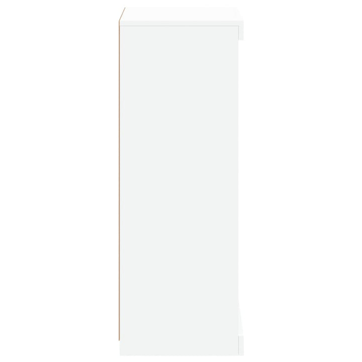 skænk med LED-lys 41x37x100 cm hvid