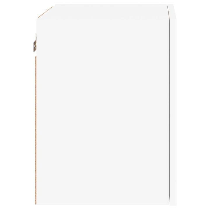 væghængte tv-borde 2 stk. 40,5x30x40 cm konstrueret træ hvid