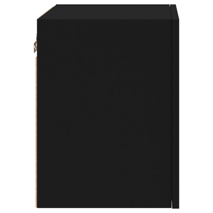 væghængte tv-borde 2 stk. 40,5x30x40 cm konstrueret træ sort