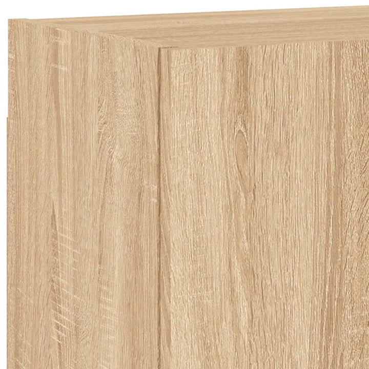 væghængt tv-bord 40,5x30x40 cm konstrueret træ sonoma-eg
