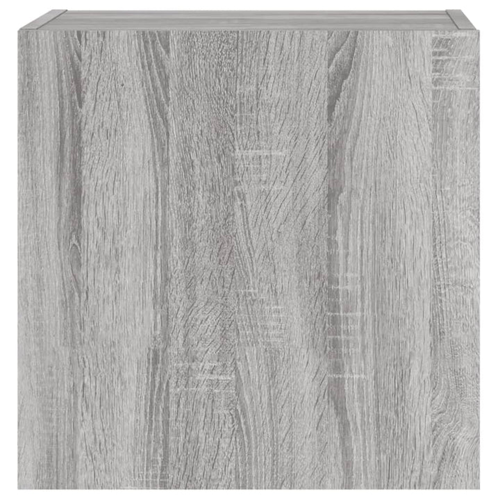 væghængt tv-bord 40,5x30x40 cm konstrueret træ grå sonoma-eg
