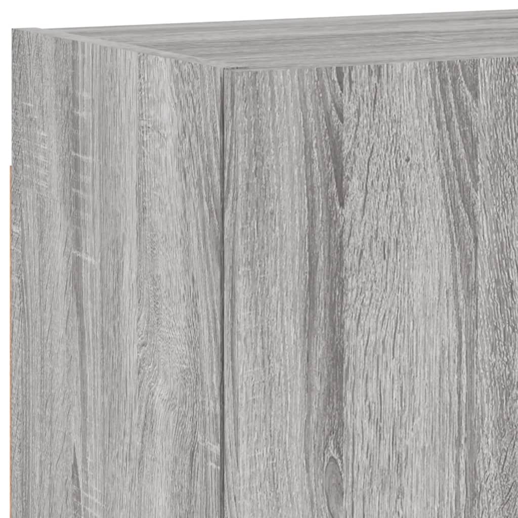væghængt tv-bord 40,5x30x40 cm konstrueret træ grå sonoma-eg