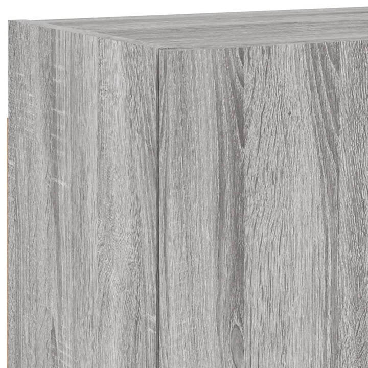 væghængt tv-bord 40,5x30x40 cm konstrueret træ grå sonoma-eg
