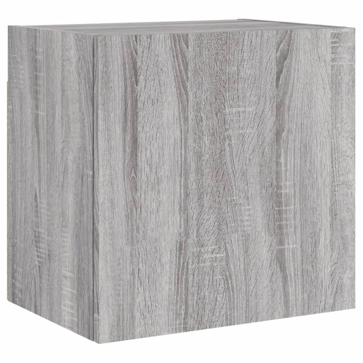 tv-bord til væg 2 stk. 40,5x30x40 cm konstrueret træ grå sonoma
