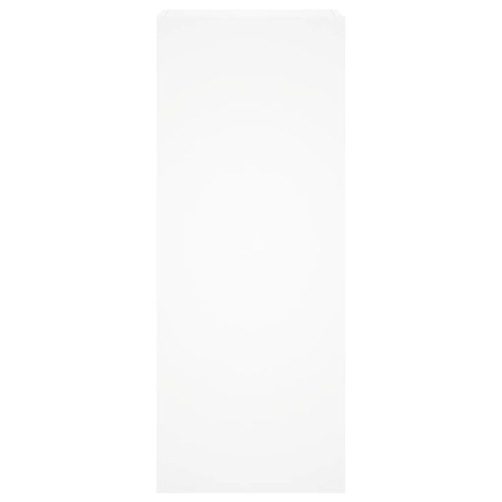 væghængt tv-bord 40,5x30x102 cm konstrueret træ hvid