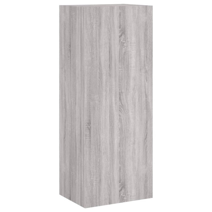 væghængt tv-bord 40,5x30x102 cm konstrueret træ grå sonoma-eg