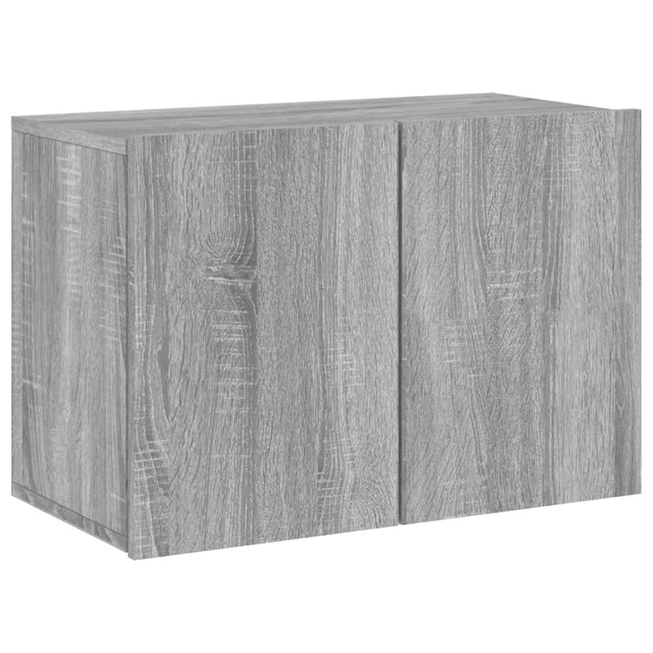 væghængt tv-bord 60x30x41 cm grå sonoma-eg