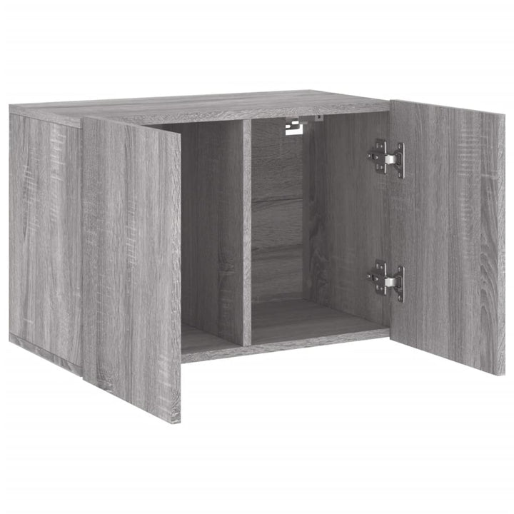 væghængt tv-bord 60x30x41 cm grå sonoma-eg