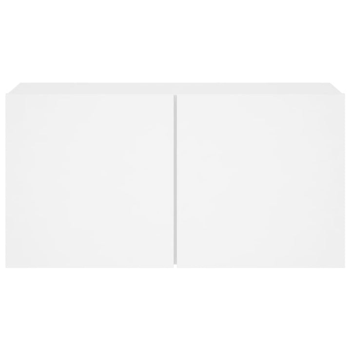væghængt tv-bord 80x30x41 cm hvid