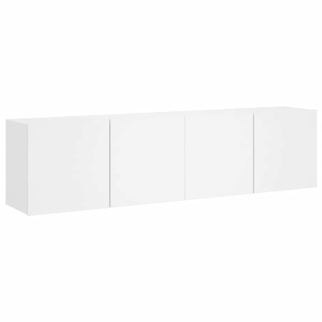 væghængte tv-borde 2 stk. 80x30x41 cm hvid