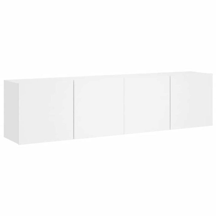 væghængte tv-borde 2 stk. 80x30x41 cm hvid