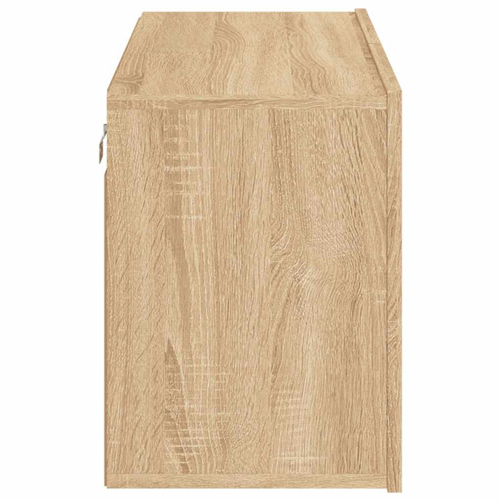 væghængt tv-bord 80x30x41 cm sonoma-eg