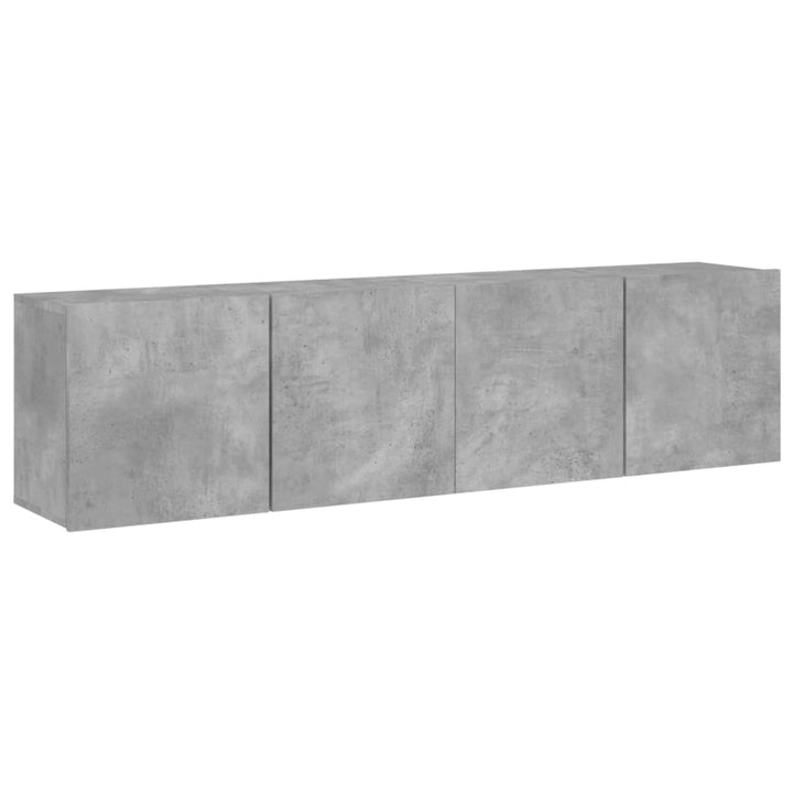 væghængte tv-borde 2 stk. 80x30x41 cm betongrå