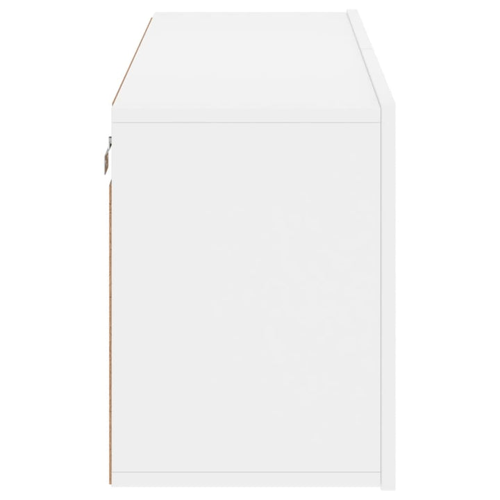 væghængt tv-bord 100x30x41 cm hvid