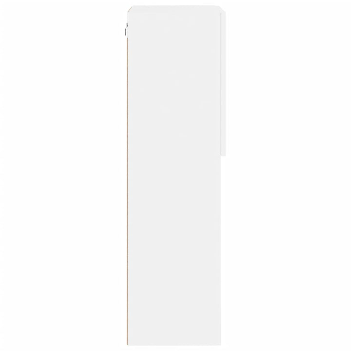 tv-bord med LED-lys 40,5x30x102 cm hvid