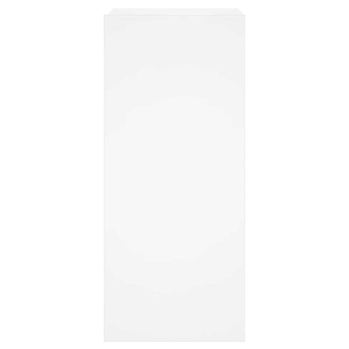 væghængt tv-bord med LED-lys 30,5x35x70 hvid