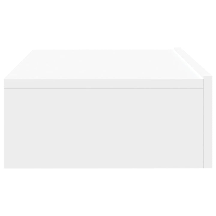 tv-bord med LED-lys 60x35x15,5 cm hvid
