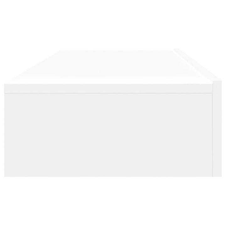 tv-borde 2 stk. med LED-lys 60x35x15,5 cm hvid