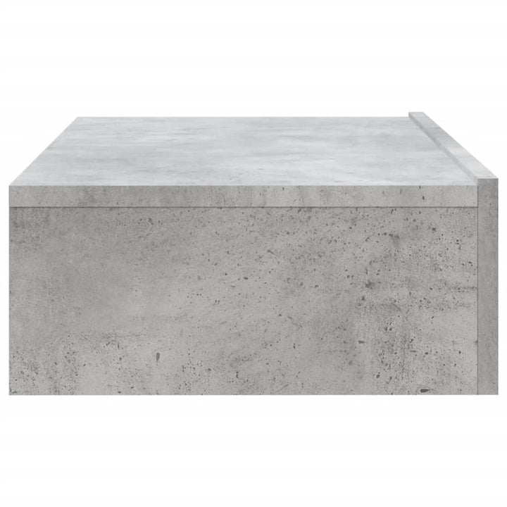 tv-bord med LED-lys 60x35x15,5 cm betongrå