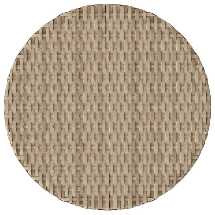 bistrosæt til haven 3 dele med hynder polyrattan blandet beige