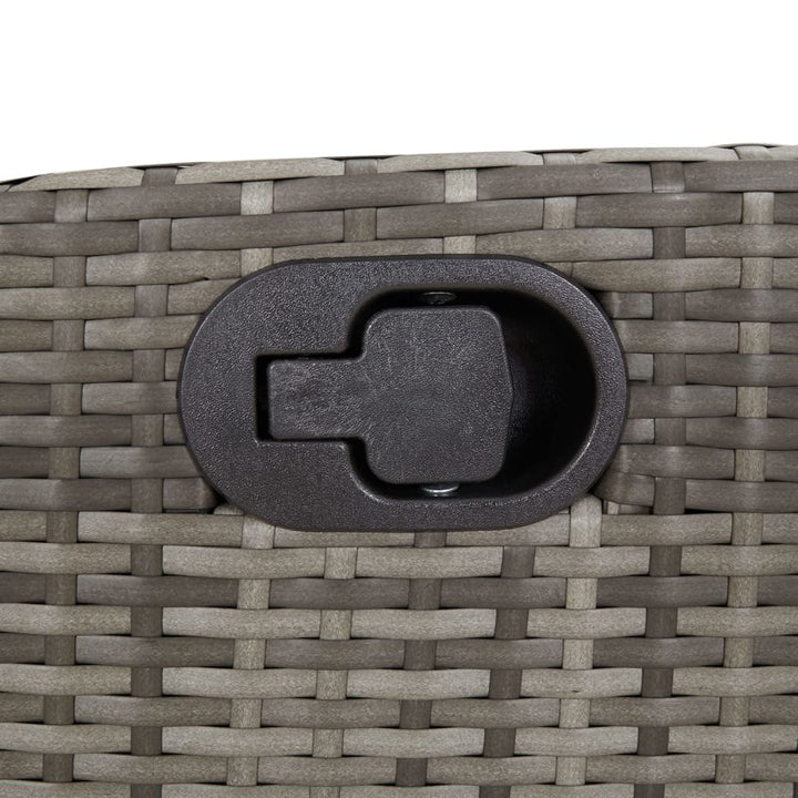 havelænestole 2 stk. med hynder polyrattan grå