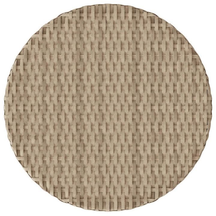 bistrosæt til haven 3 dele med hynder polyrattan beige