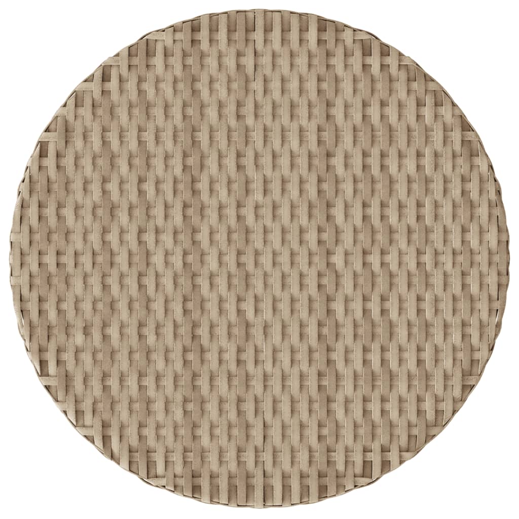 bistrosæt til haven 3 dele med hynder polyrattan beige