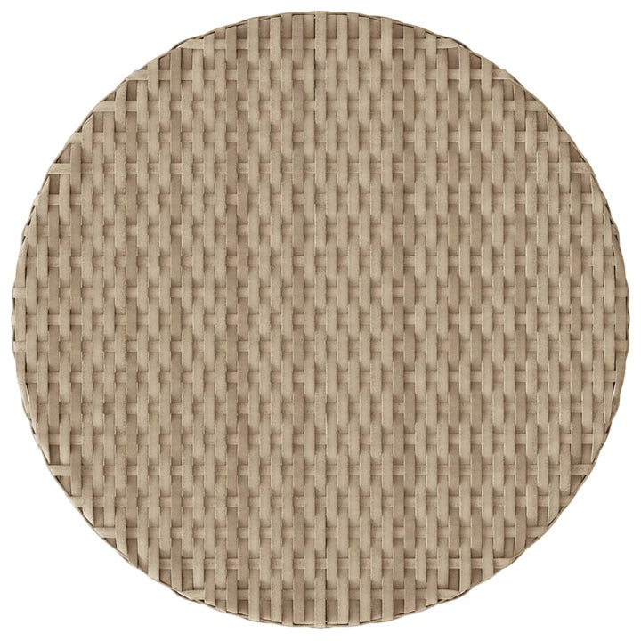 bistrosæt til haven 3 dele med hynder polyrattan beige