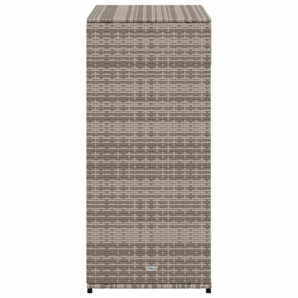 opbevaringsskab til haven 105x55x113 cm polyrattan grå