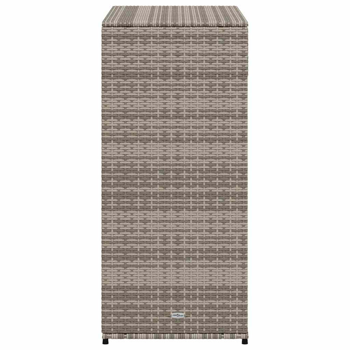 opbevaringsskab til haven 105x55x113 cm polyrattan grå
