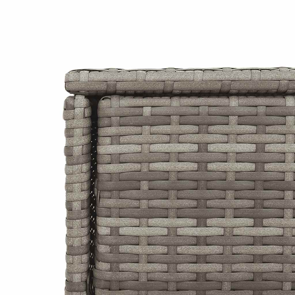 opbevaringsskab til haven 105x55x113 cm polyrattan grå