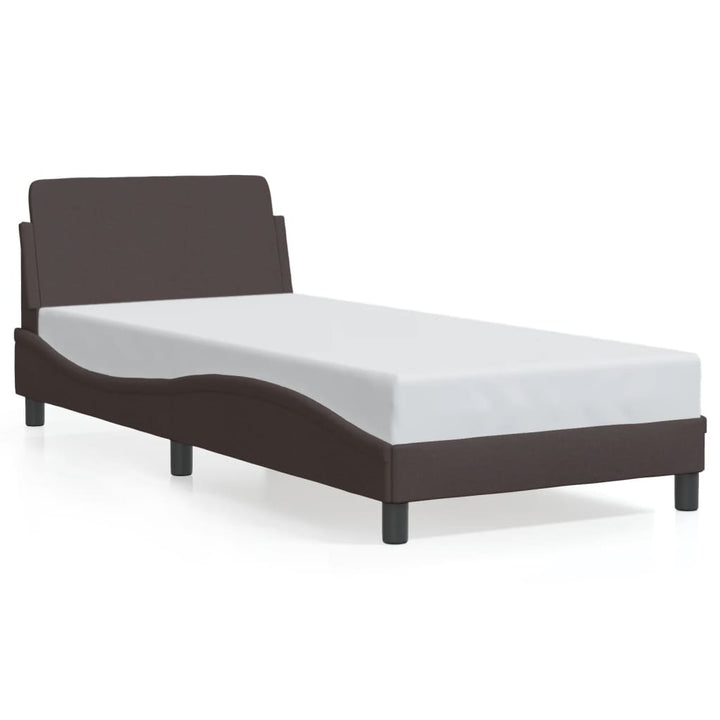 sengeramme Dover Mørkebrun 80x200 cm Stof
