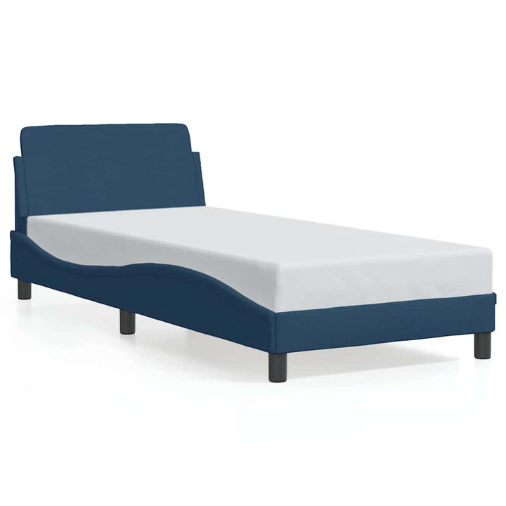 sengeramme med sengegavl Dover Blå 80x200 cm Stof