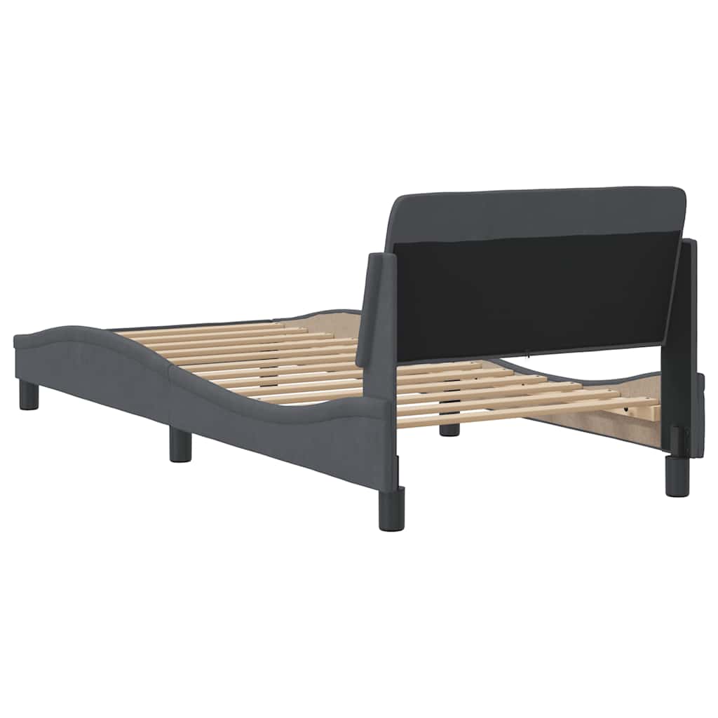 sengeramme Dover Mørkegrå 80x200 cm Fløjl